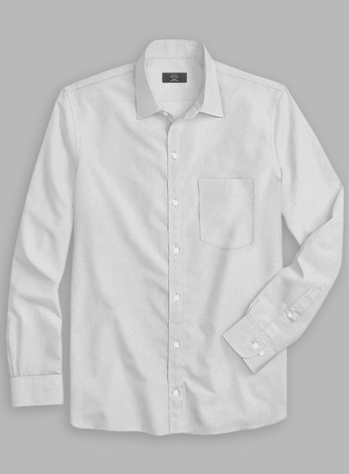 Silver Gray Stretch Poplene Shirt