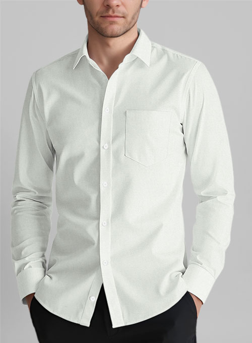 Silver Gray Stretch Poplene Shirt