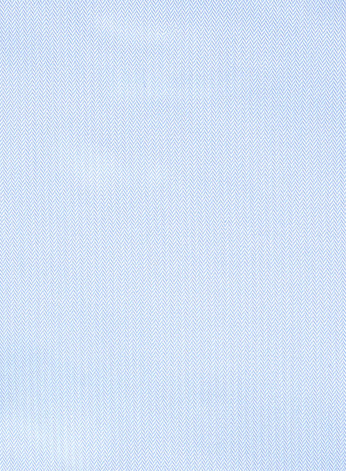 Sky Blue Herringbone Cotton Shirt Sky Blue Herringbone Cotton Shirt