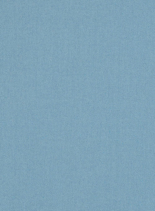Azure Blue Stretch Poplene Shirt