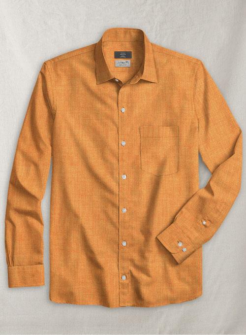 Solbiati Orange Linen Shirt