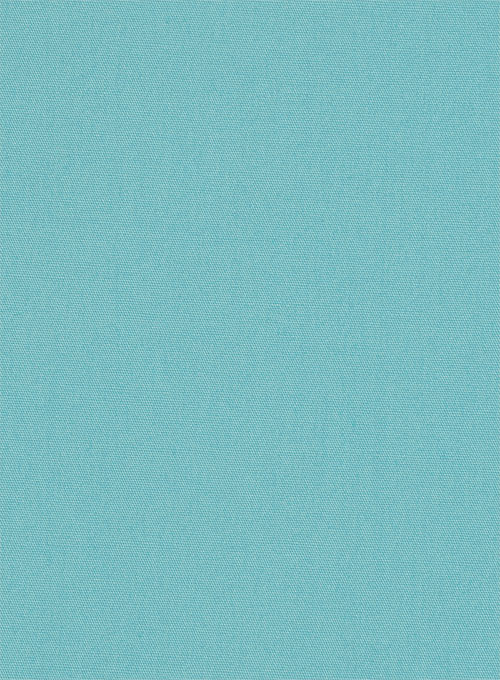 Teal Blue Stretch Poplene - Half Sleeves