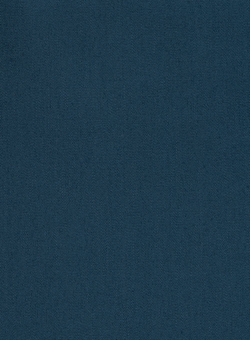 Venice Blue Stretch Twill Shirt - Half Sleeves