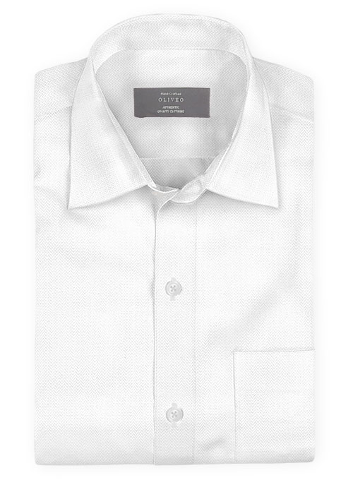 herringbone cotton shirt