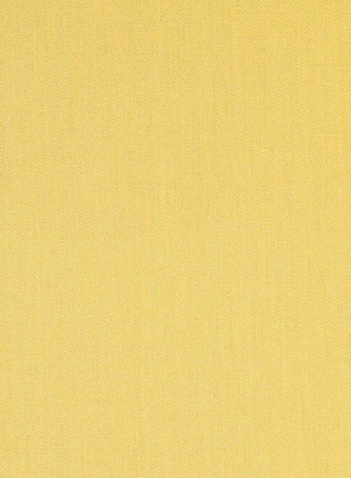 Yellow Stretch Twill Shirt - Half Sleeves