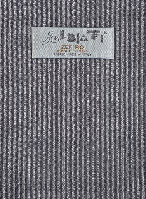 Solbiati Gray Blue Seersucker Jacket