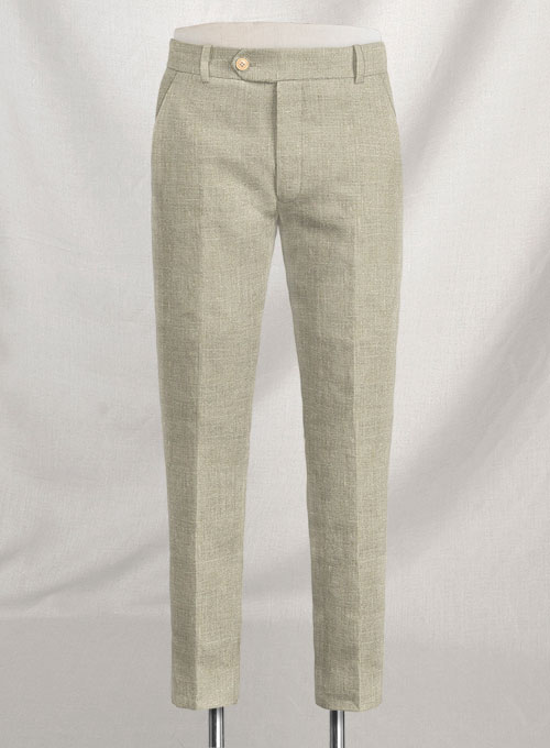 Aura Beige Pure Linen Suit