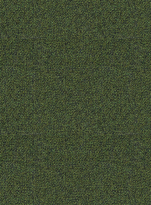 Basket Weave Green Tweed Pea Coat