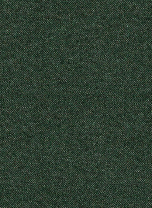 Bottle Green Herringbone Tweed Suit