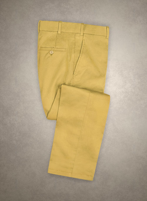 Caccioppoli Cotton Gabardine Yellow Suit