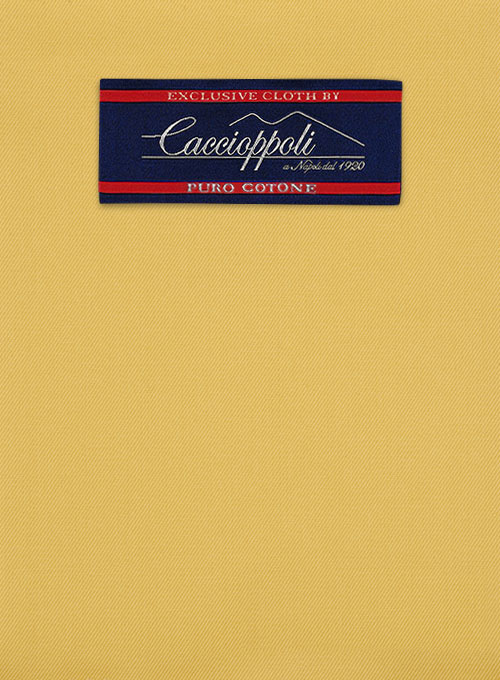 Caccioppoli Cotton Gabardine Yellow Suit