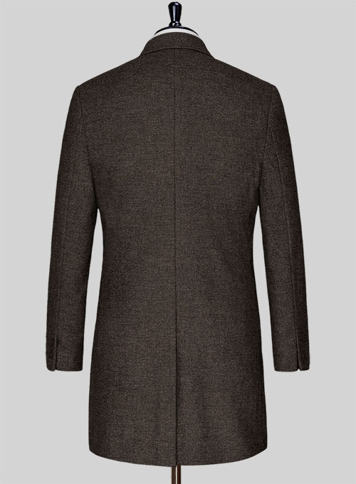 Carre Brown Tweed Overcoat