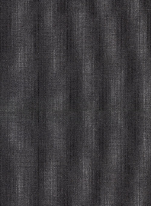 Caviar Weave Dark Gray Wool Suit