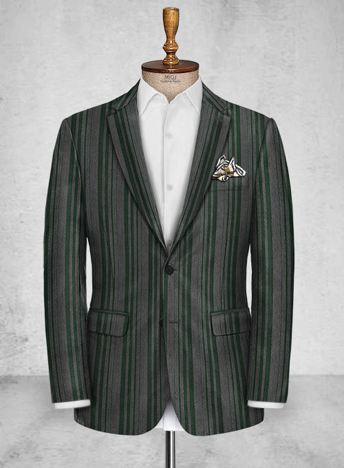 Chive Green Wool Suit