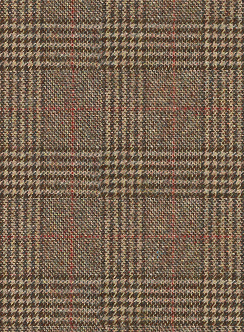 Como Checks Tweed Pea Coat