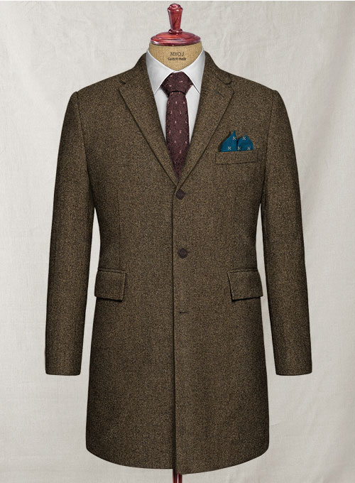 Dapper Brown Tweed Overcoat Dapper Brown Tweed Overcoat