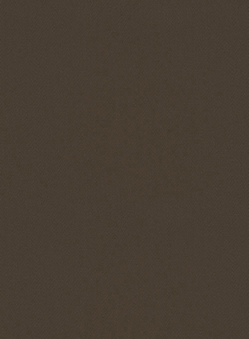 Dark Brown Stretch Chino Suit