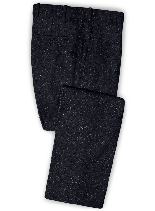 Dark Blue Flecks Donegal Tweed Suit