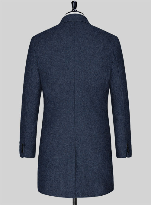 Empire Blue Tweed Overcoat