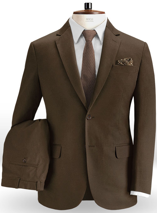 Forest Brown Chino Suit : Made To Measure Custom Jeans For Men & Women ...