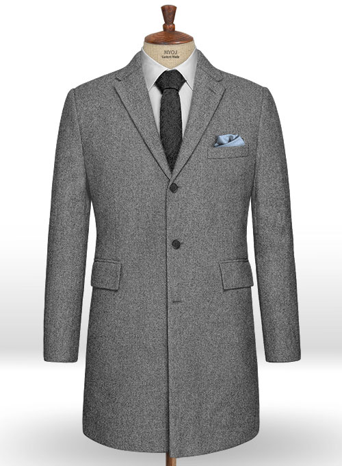 Gray Tweed Overcoat Gray Tweed Overcoat