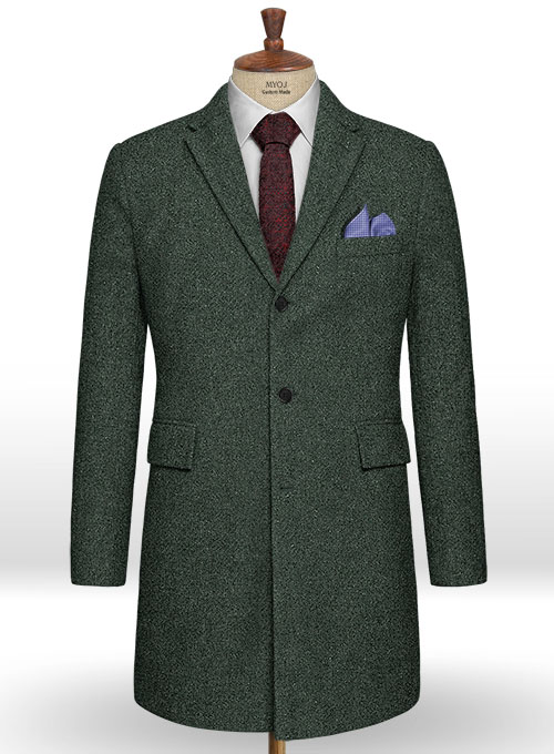 Green Heavy Tweed Overcoat Green Heavy Tweed Overcoat