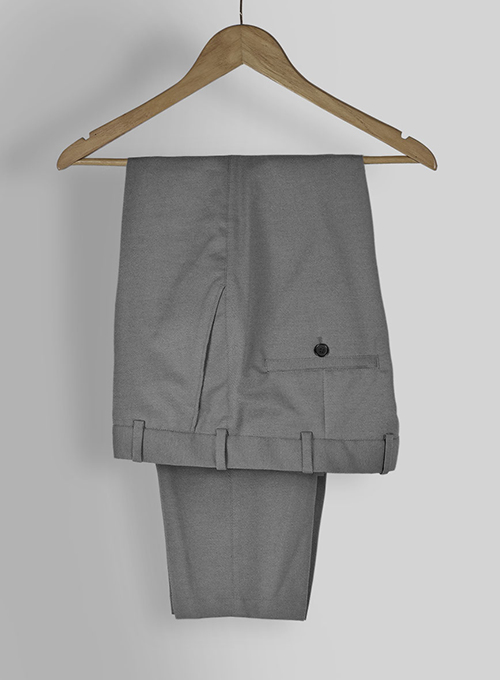 Gray Feather Cotton Canvas Stretch Suit