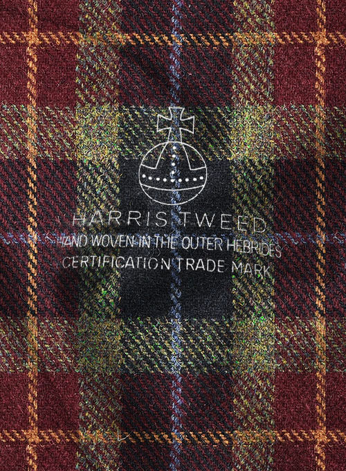 Harris Tweed Oscar Tartan Pea Coat