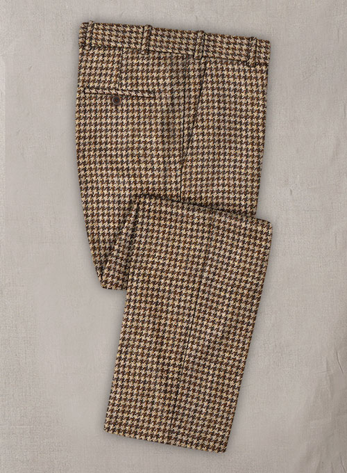 Harris Tweed Brown Houndstooth Suit