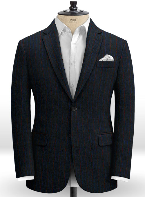 Harris Tweed Midnight Stripe Suit