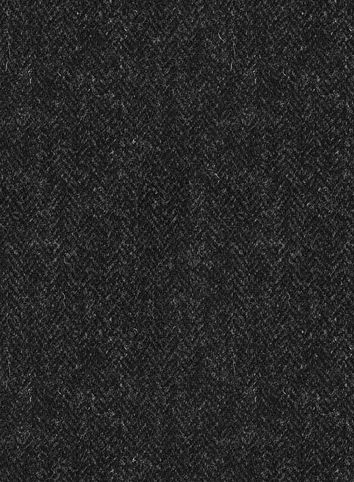 Harris Tweed Royal Charcoal Pea Coat