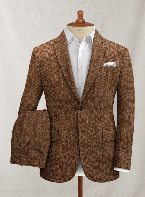 rust trouser suit