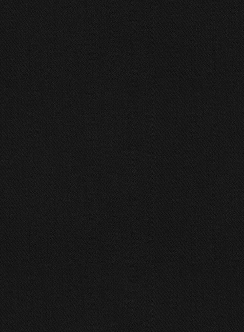 Heavy Knit Black Stretch Chino Suit