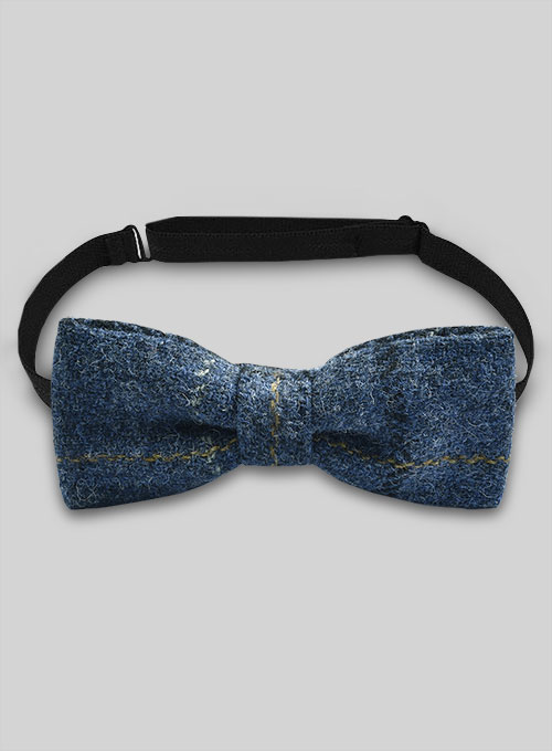 Harris Tweed Bow - Gordon Blue