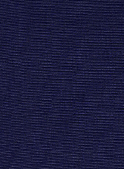 Ink Blue Cotton Wool Stretch Suit
