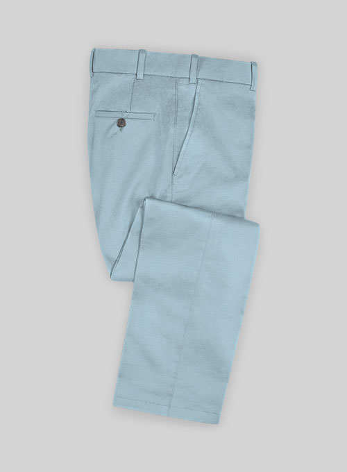 Italian Calm Blue Cotton Suit