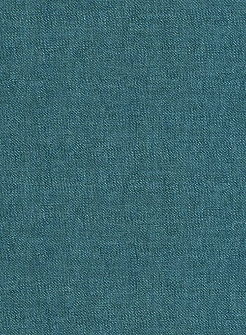 Italian Linen Peacock Blue Suit