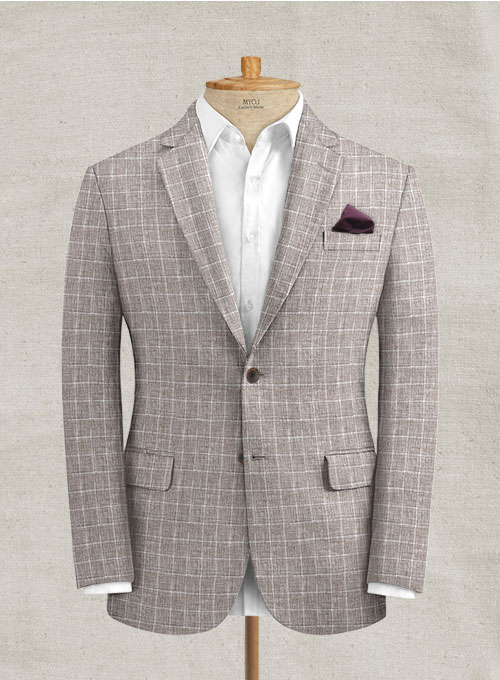 Italian Linen Lusso Brown Suit