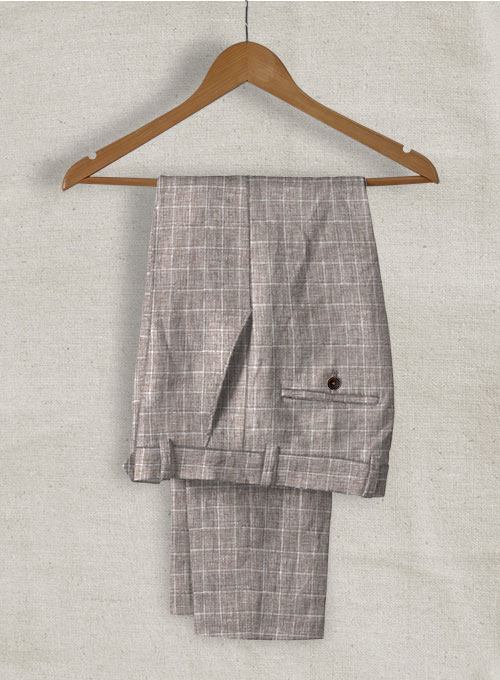 Italian Linen Lusso Brown Suit