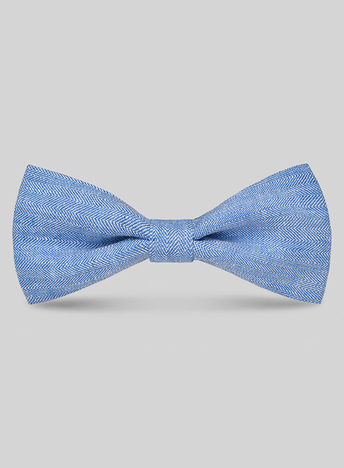 Italian Linen Bow - Nile Blue