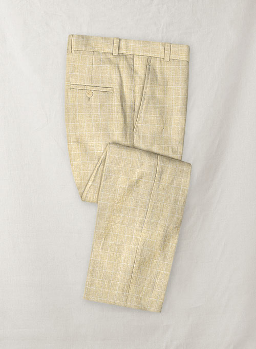 Italian Linen Lusso Burlywood Suit