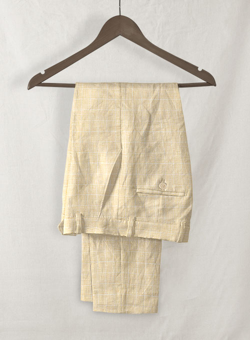 Italian Linen Lusso Burlywood Suit
