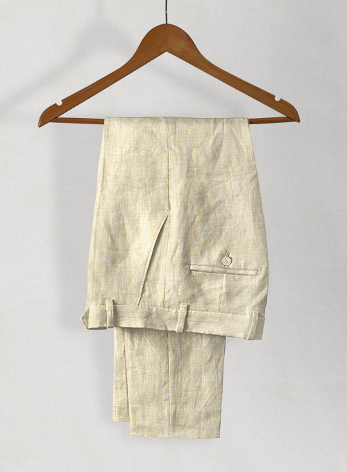 Italian Linen Summer Beige Suit