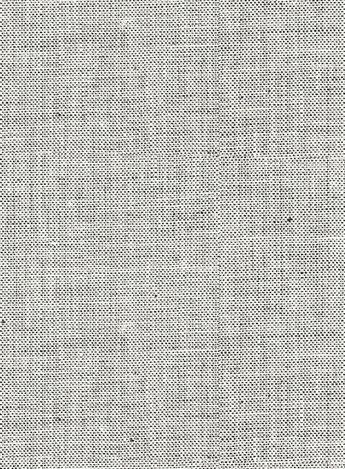 Italian Linen White Black Summer Suit