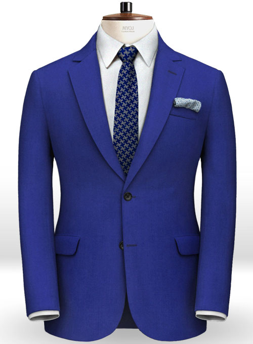 Italian Royal Blue Wool Suit : Made To Measure Custom Jeans For Men ...