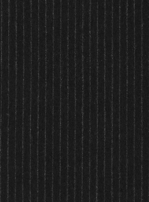 Light Weight Black Stripe Tweed Overcoat