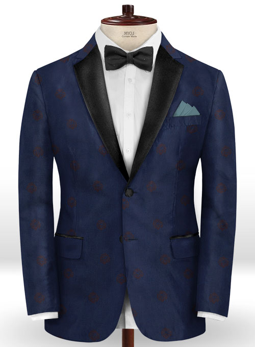 Lion Oxford Blue Wool Tuxedo Suit : Made To Measure Custom Jeans For ...