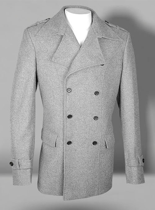 plain gray jacket