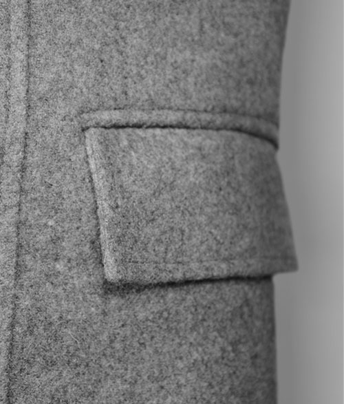 plain gray jacket