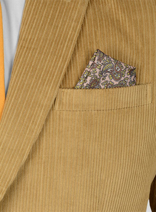 Lt Khaki Thick Corduroy Jacket
